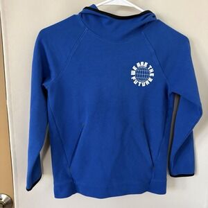 Old Navy‎ Active Boys Medium Blue Dynamic Fleece Pullover Hoodie Sweatshirt